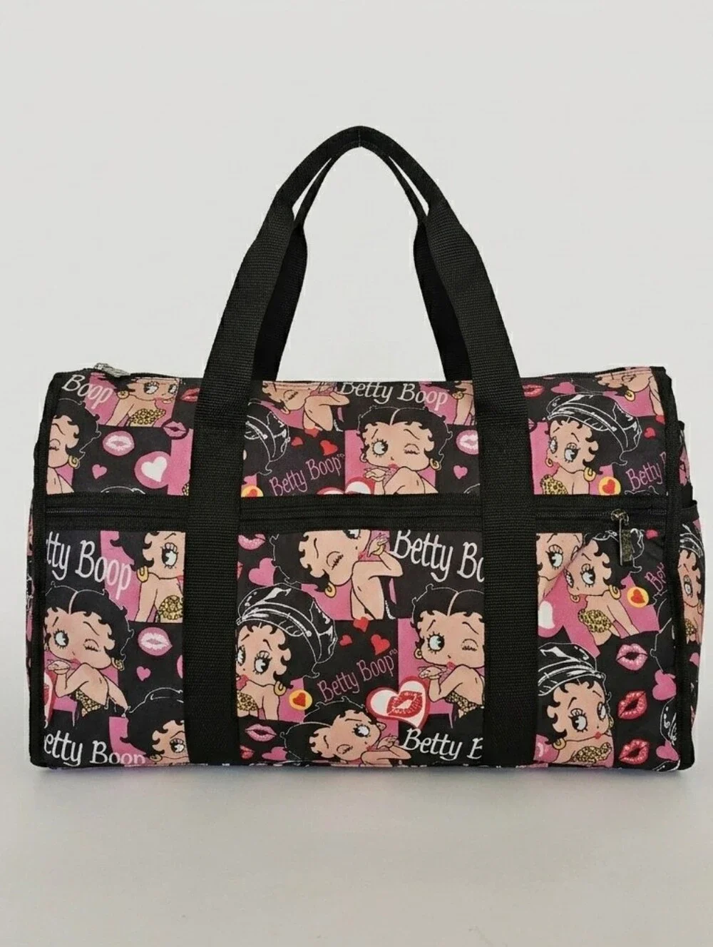 Betty Boop 4-Piece 1 Mini Backpack 1 Medium Backpack Duffle & Neck Pillow